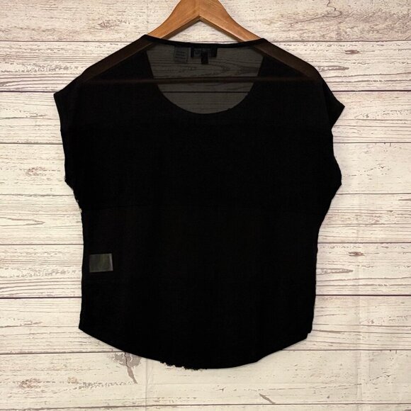 Miss Me Cocktail Hour Top Blk Gld Blue Sequins XS - Picture 2 of 7